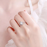 2 Carat Moissanite 925 Sterling Silver Ring