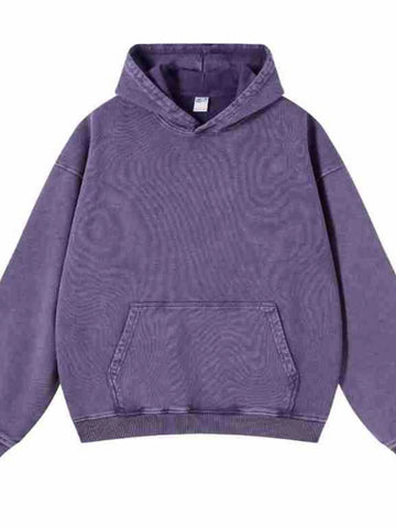Men's Washed Oversized Long Sleeve Hoodie