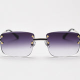 Rimless Gradient Tinted Sunglasses