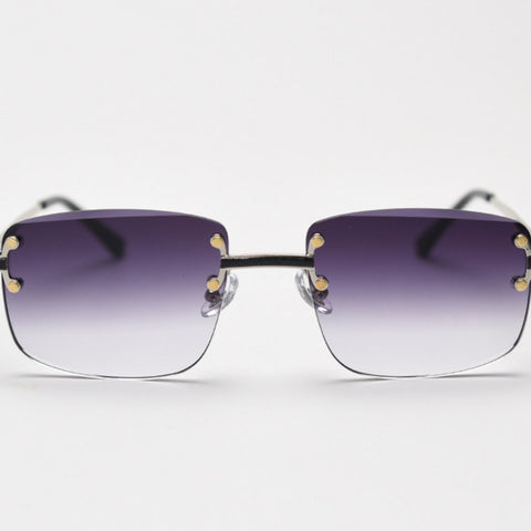 Rimless Gradient Tinted Sunglasses