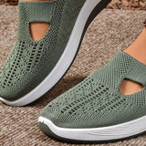 Round Toe Mesh Slip-Ons