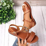 Open Toe Flats Sandals