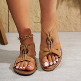 Open Toe Flats Sandals