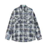 Men's Vintage Plaid Button-Up Shirt