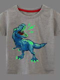 Children's Dinosaur Graphic Short Sleeve T-Shirt