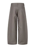 Men's Asymmetrical Button Wide-Leg Pants