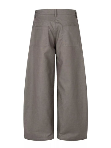 Men's Asymmetrical Button Wide-Leg Pants
