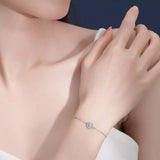 1 Carat 925 Sterling Silver Moissanite Bracelet