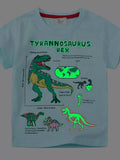 Children's Dinosaur Graphic Short Sleeve T-Shirt