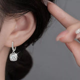 1 Carat Moissanite 925 Sterling Silver Drop Earrings