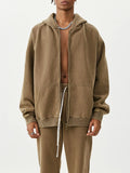 Men's Oversized Zip-Up Hoodie