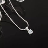 1 Carat 925 Sterling Silver Moissanite Necklace