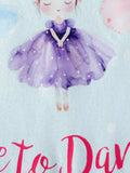 Children‘s Ballet Dancer Print Long Sleeve Dress