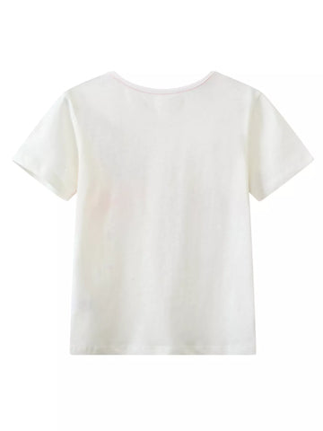 Children's Casual Flamingo Round Neck T-Shirt