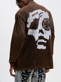 Men's Oversized Long Sleeve Graphic T-Shirt