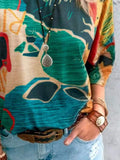 Contrast Round Neck Casual T-Shirt
