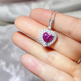 1 Carat 925 Sterling Silver Moissanite Necklace