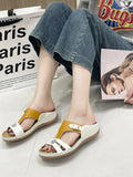 Open Toe Contrast Sandals