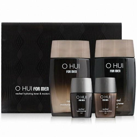 O HUI for Men Neofeel 2 Step Kit Gift Set – Hydrating Korean Men's Skincare Set