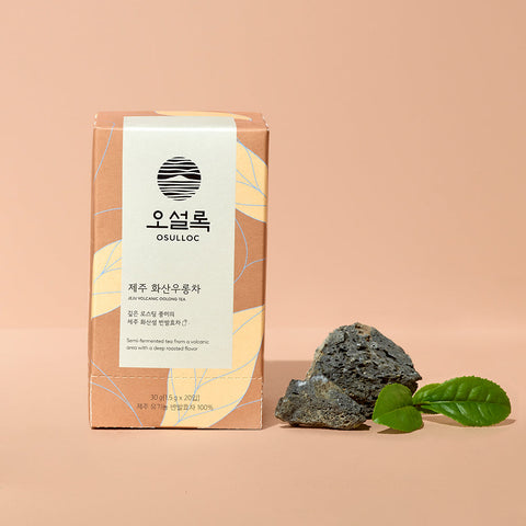 OSULLOC Organic Jeju Volcanic Oolong Tea (20 Tea Bags) – Premium Korean Organic Oolong Tea with Rich Toasted Flavor