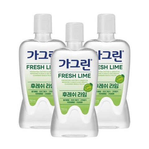 Gagreen FRESH LIME Mouthwash 750mlX3ea