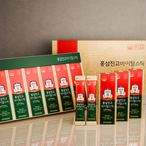 Jung Kwan Jang Korean Red Ginseng Extract Jin Go Vital Sticks 10g x 30 | Premium Daily Energy & Wellness