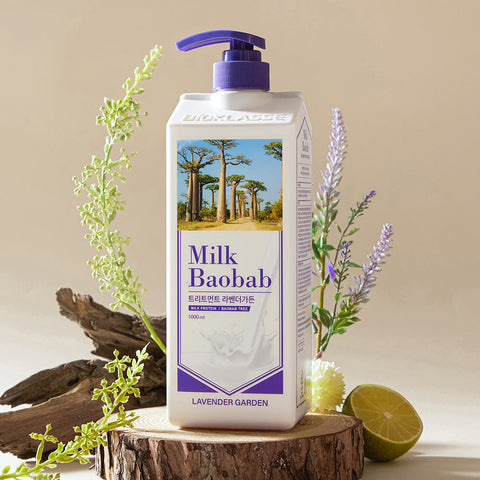 BIOKLASSE Milk Baobab Hair Treatment 1000ml Lavender Garden