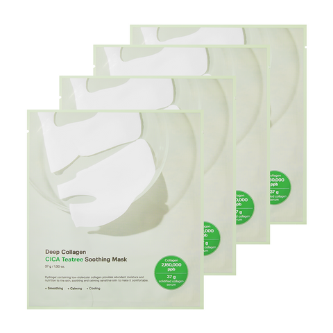 SUNGBOON EDITOR Deep Collagen Cica Tea Tree Soothing Mask 37g X 4ea