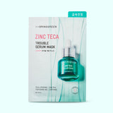 BRINGGREEN Zinc Teca Trouble Serum Mask 20g X 5ea