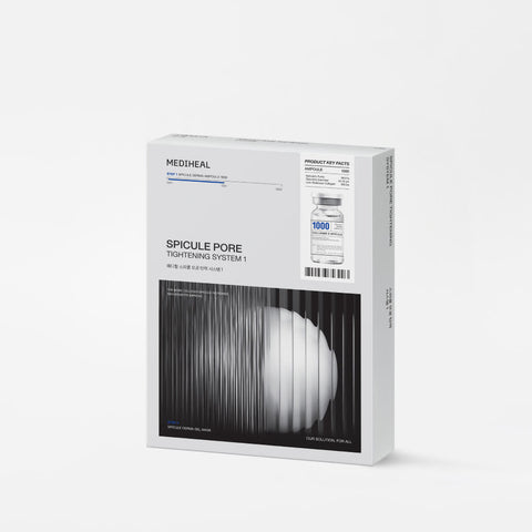 MEDIHEAL Spicule Pore Tightening System 1 (Ampoule 2ml & Collagen 29g) Gel Mask 10ea