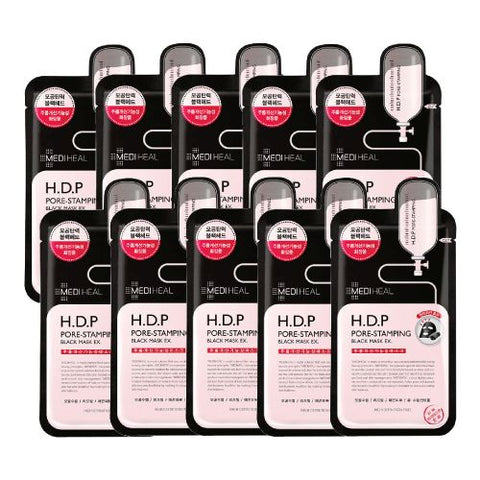 MEDIHEAL H.D.P Pore-Stamping Black Mask 24ml X 10ea