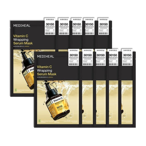 MEDIHEAL Vitamin C Wrapping Serum Mask 25ml X 10ea