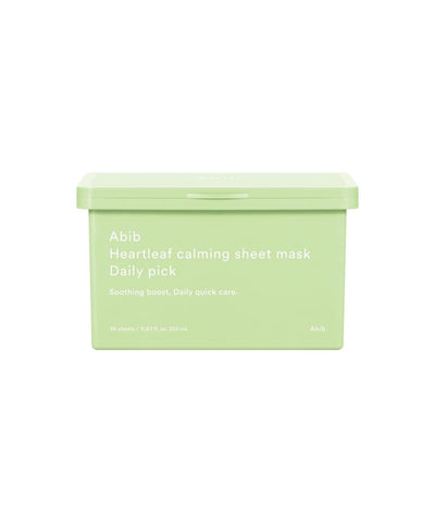 Abib Heartleaf Calming Sheet Mask Daily Pick 350ml/30ea