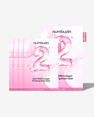 numbuzin No.2 Rose PDRN Collagen Plumping Sheet Mask 33ml X 5ea