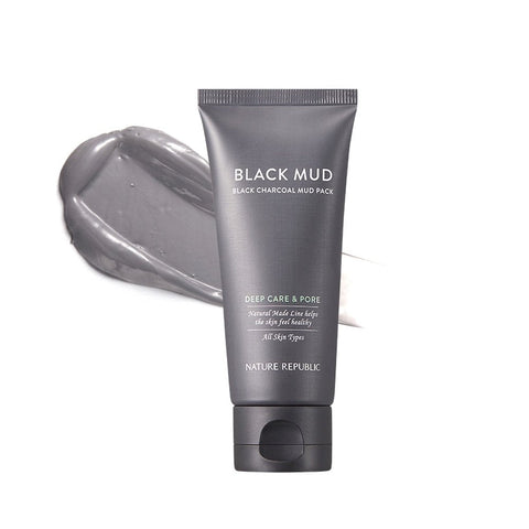 [NATURE REPUBLIC] Natural Made Black Charcoal Deep Pore Mud Pack 100ml
